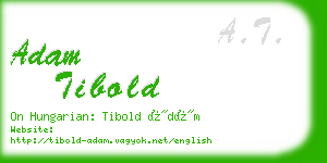 adam tibold business card